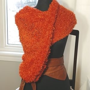 Magic scarf multi style orange NWT
